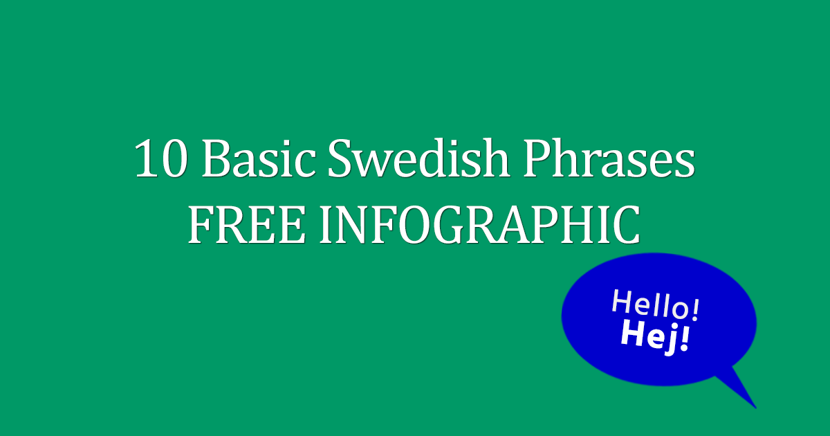 10 Basic Swedish Phrases FREE Infographic